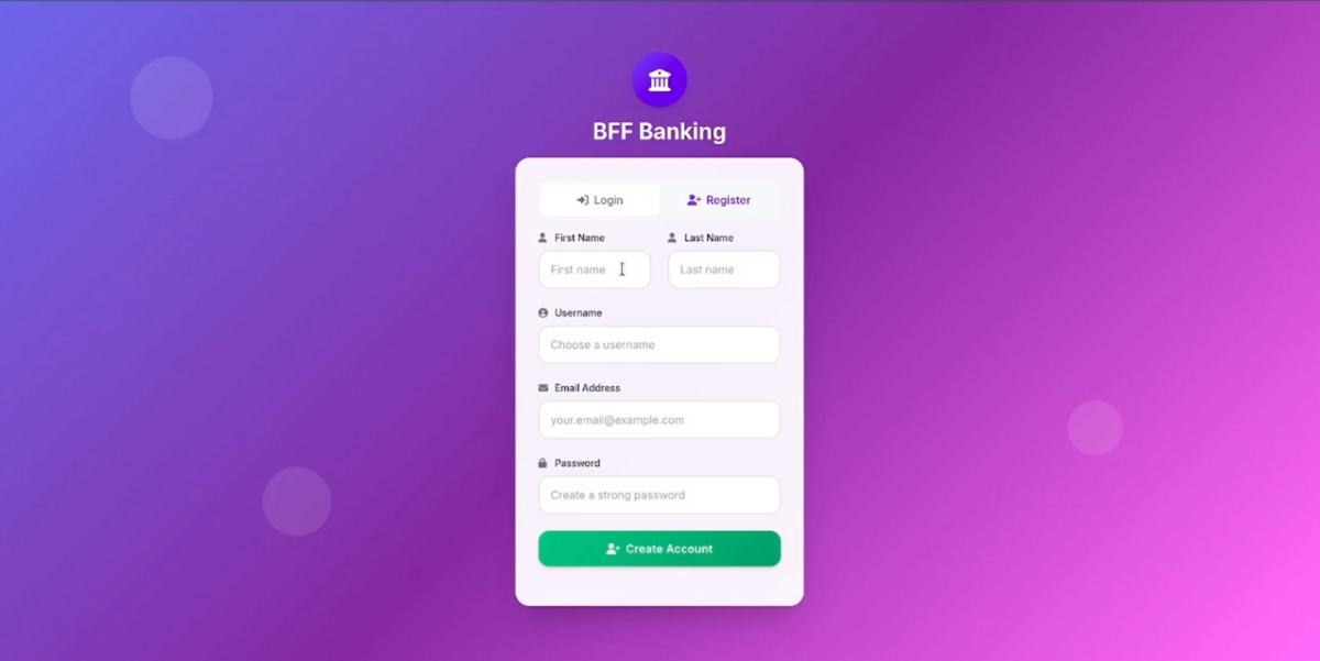 Virtual Bank Service screenshot